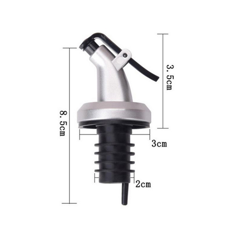 Oil Bottle Stopper Lock Plug Seal Leak-proof Food Grade Rubber Nozzle Sprayer Liquor Dispenser Wine Pourer Kitchen Bar Tool