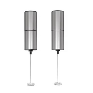 Stainless Steel Automatic Milk Frother Battery Operated Electric Coffee Stirrer