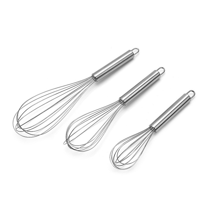 Wholesale Manual Milk Egg Beater Kitchen Baking Tools Stainless Steel Egg Whisk Blender Hand Mixer