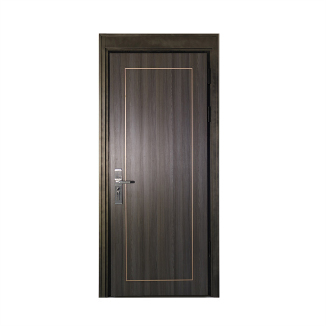 Standard simple design external metal door for house, iron single metal door design for apartment