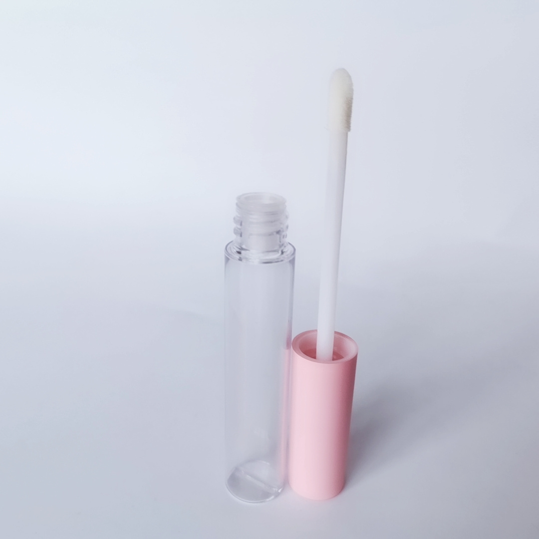 New 10ml Empty  Clear Revitalize Eyelash Bottle Frosted Pink Black Lid Cosmetic Packaging Plastic Mascara Tube