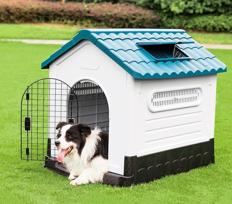 Manufacturer Wholesale Pet House Dog Villa Rainproof Plastic Foldable Indoor Outdoor Portable  Pet Dog Kennel