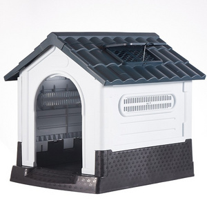 Manufacturer Wholesale Pet House Dog Villa Rainproof Plastic Foldable Indoor Outdoor Portable  Pet Dog Kennel