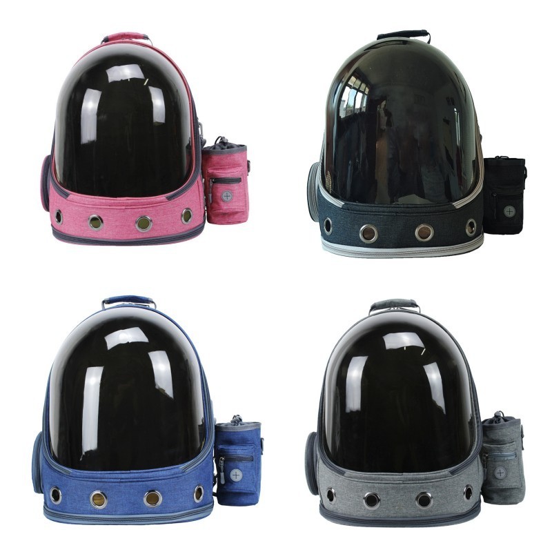 Unique luxury pet backpack transparent space capsule outdoor pet dog cat travel carrier bag panoramic cat bag dog accessories