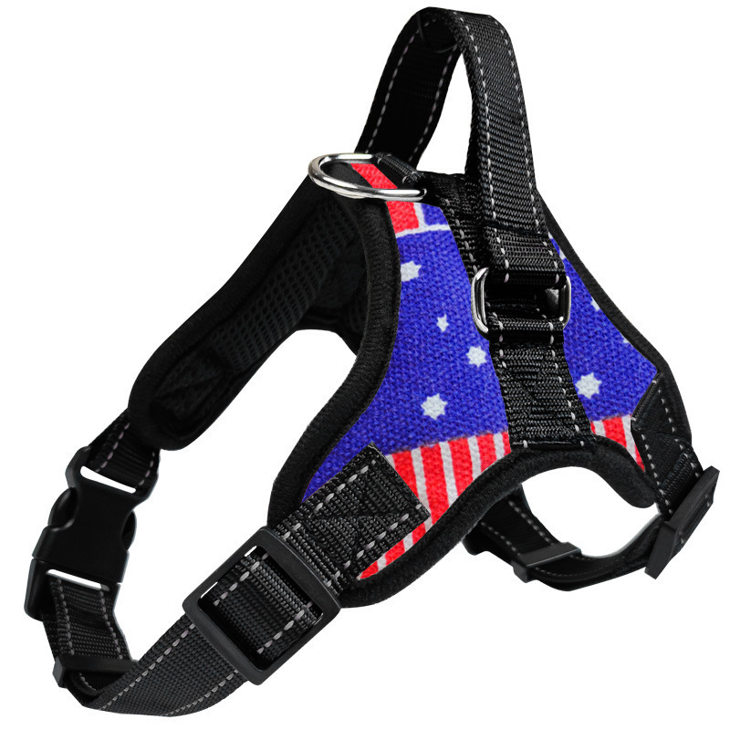 High Quality Pets Accessories Breathable Adjustable Nylon Dog Harness Pet Harness for Small Medium and Large Dogs