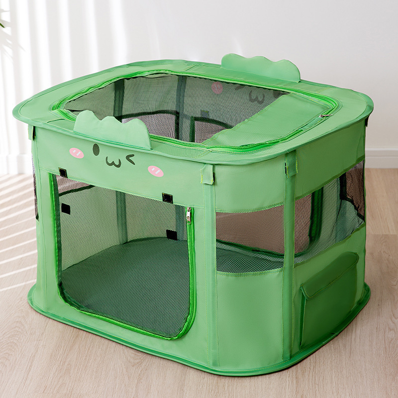 2023 New Design Rectangle Collapsible Pet Tent Dog Cage Cat Fence Indoor Playpen Enclosure Pet Delivery Room Pet Supplies