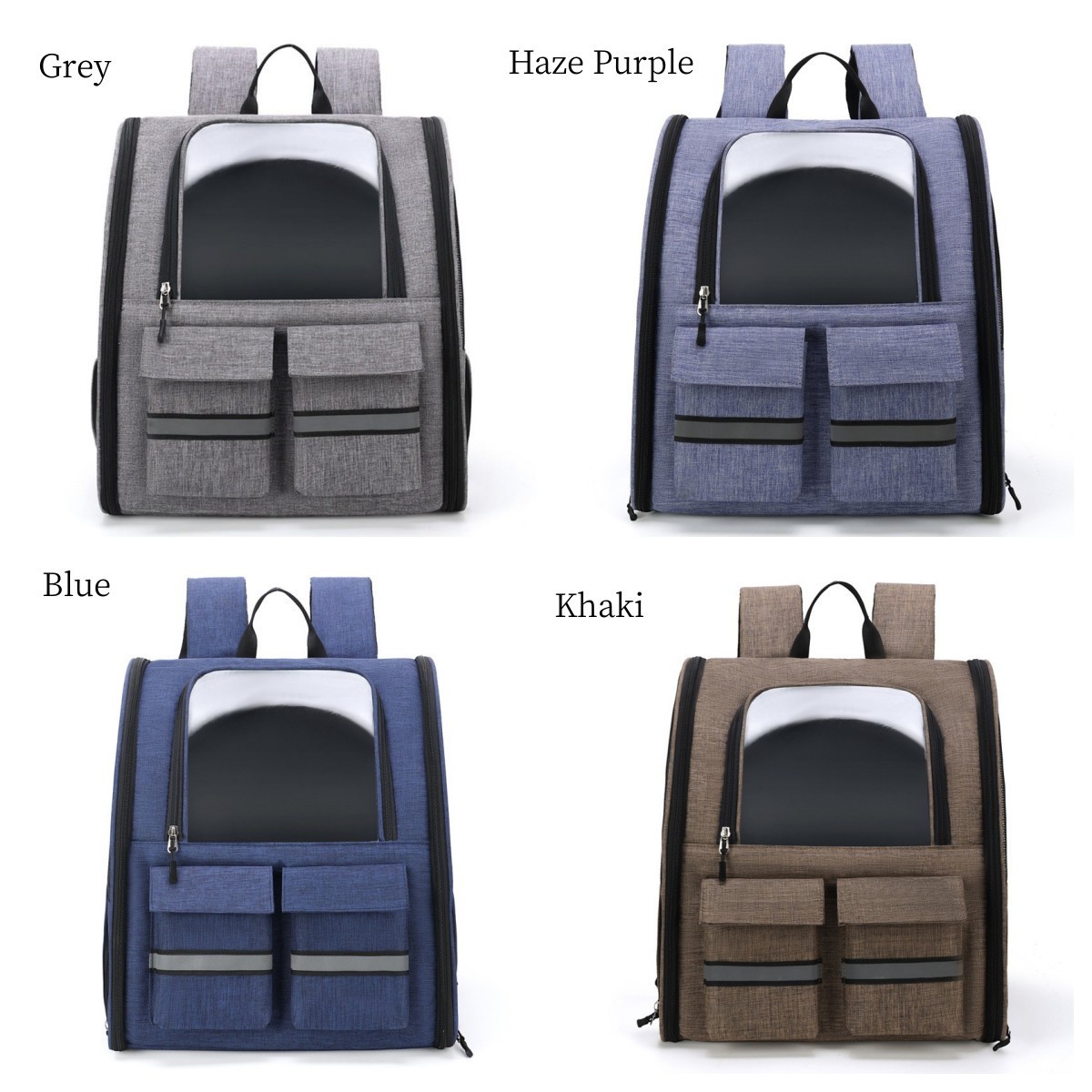 Luxury Backpack Pet Supplies Multifunctional Transparent Foldable Pet Trolley Bag Universal Wheel Dog Cat Travel Carrier Bags