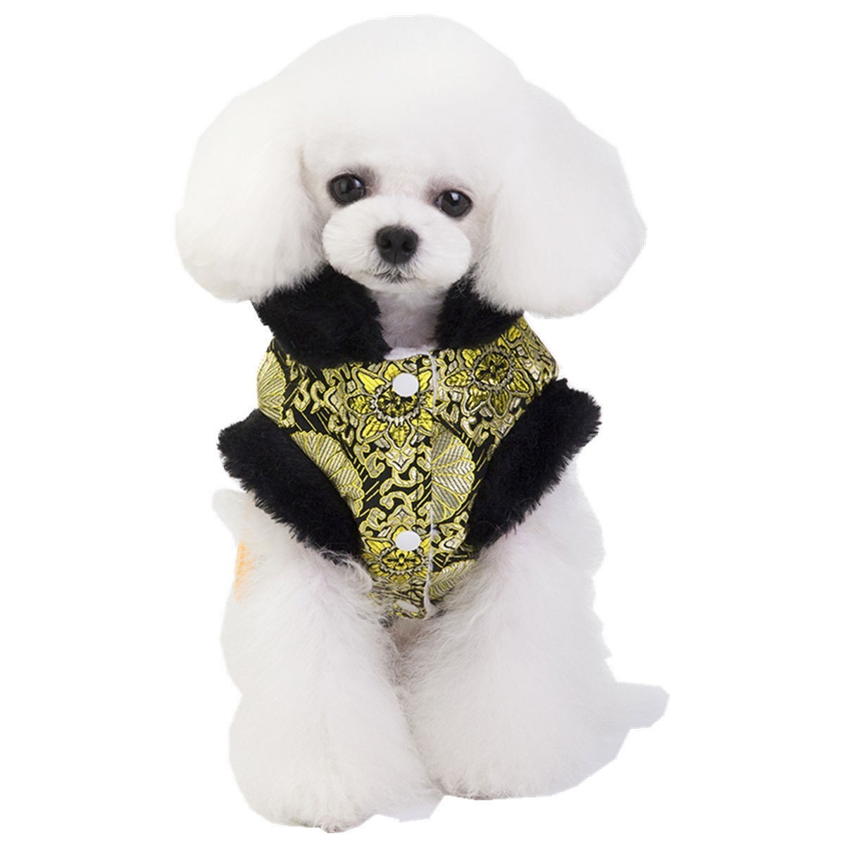 Pet Clothing Dress For The New Year Autumn and Winter Festival Cat Dog Clothes Tang Style Pet Cats Dogs Winter Coat