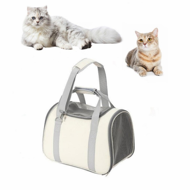 Outdoor pet carrier bag portable breathable cat kitten puppy dog travel carrier backpack folding large pet handbag tote bag