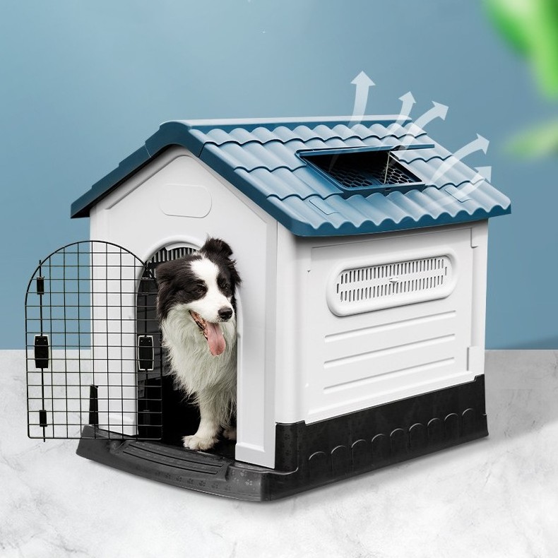 Manufacturer Wholesale Pet House Dog Villa Rainproof Plastic Foldable Indoor Outdoor Portable  Pet Dog Kennel