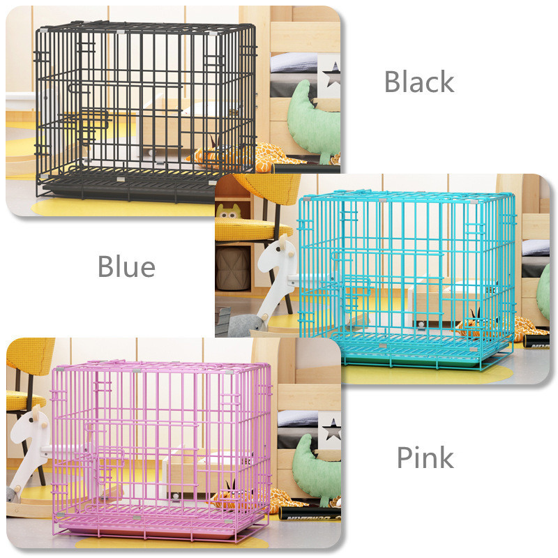 Wholesale High Quality Multiple Sizes Metal Wire Collapsible Kennel Dog Cage Stainless Steel  Pet Dog Crate