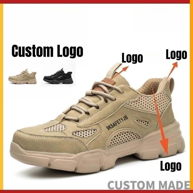 leather Safety Work boots For Men Steel Head sneakers Male Footwear Indestructible Construction Security steel toe safety shoes