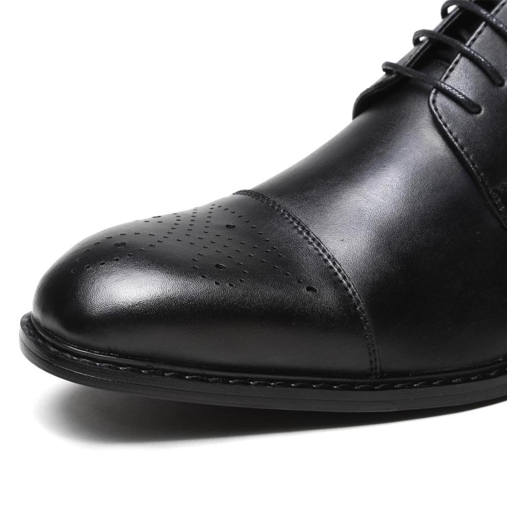 hot sale stealth increase the height leisure comfortable cow leather upper material neat sewing men elevator shoes