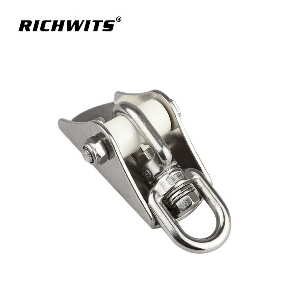 heavy duty 1000 lbs  ceiling  mounting hook stainless steel 304 nylon silent bearing swing hangers for hammock