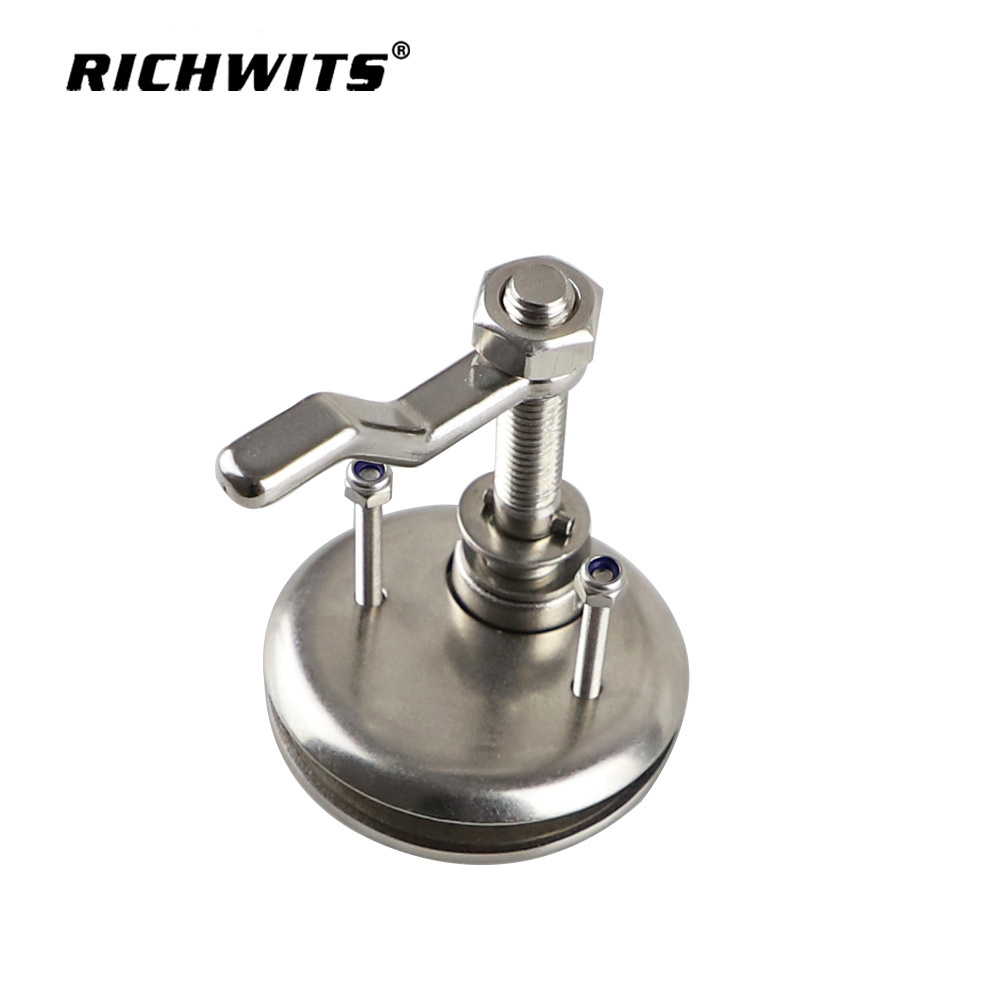 marine hardware Round Boat Hatch Latch SS316 Polished Flush Lift Ring Pull Handle