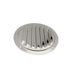 316 Stainless Steel Round Louvered Vent Cover 4 inch 5 inch Mirror Polish Air Vent Cover For Marine Boat Hardware