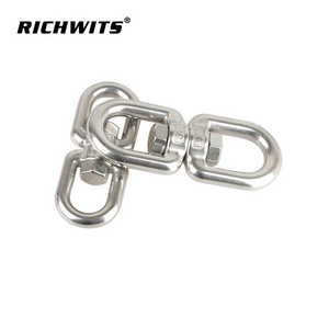 304/316 Stainless Steel Swivel Ring Double Ended Swivel Eye Hook for Hanging Hammock chair 4/5/6/8/10/12/14/16/20MM