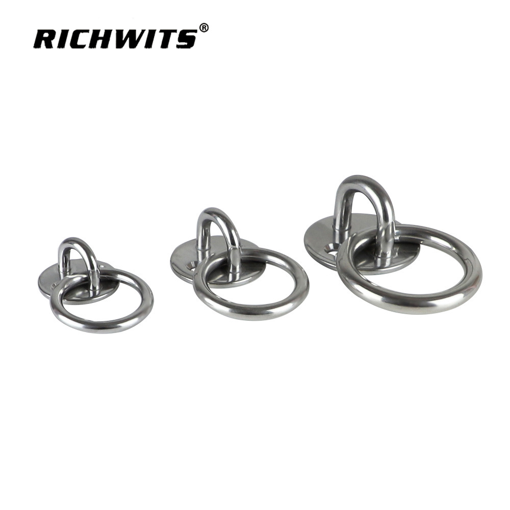 Marine hardware stainless steel eye plates  hammock  hanging  fixed disk swing hook accessories