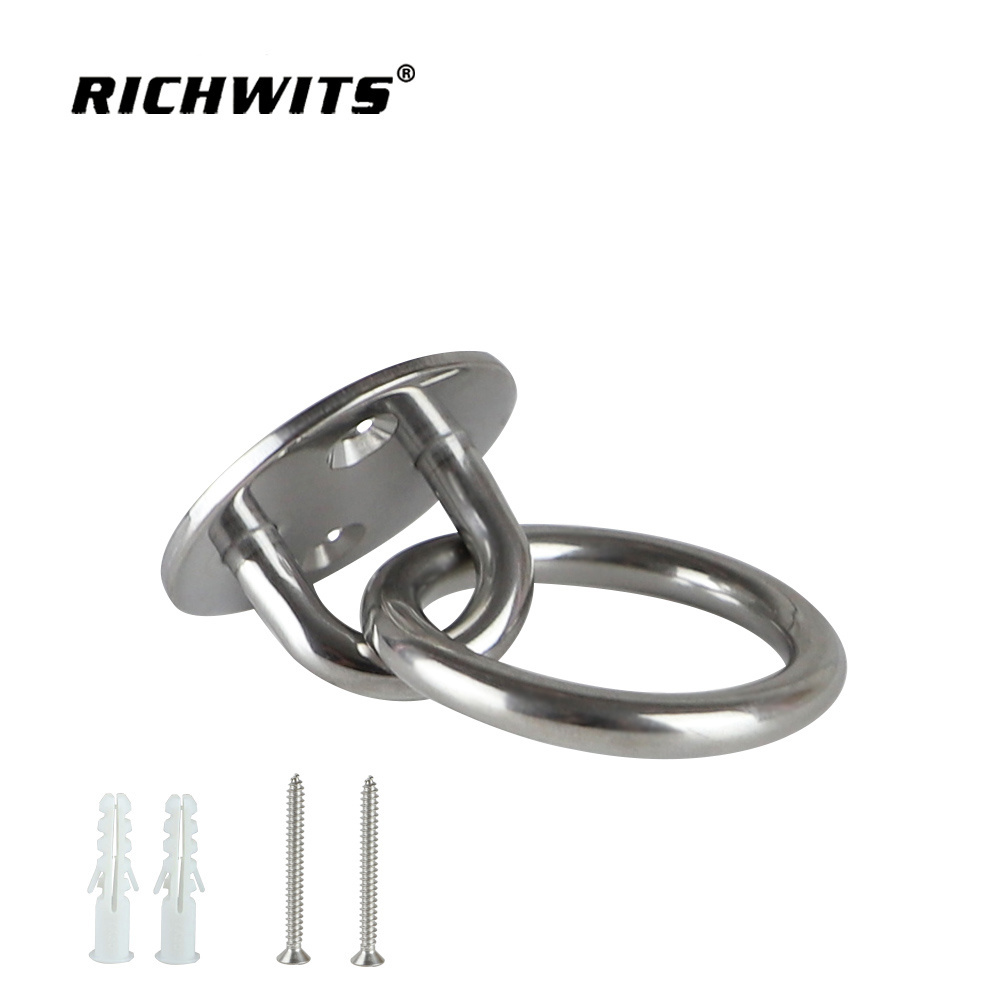 Marine hardware stainless steel eye plates  hammock  hanging  fixed disk swing hook accessories