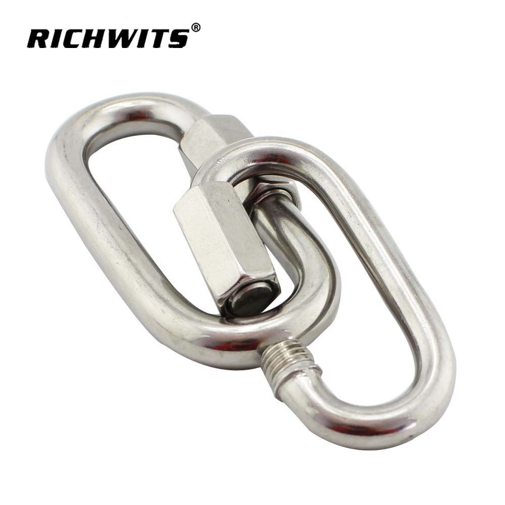 factory supply stainless steel 304/316  quick chain link safety link connector