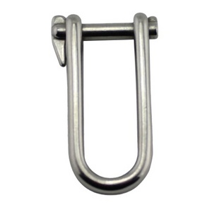 stainless steel 316 8mm key pin long d shackle marine rigging