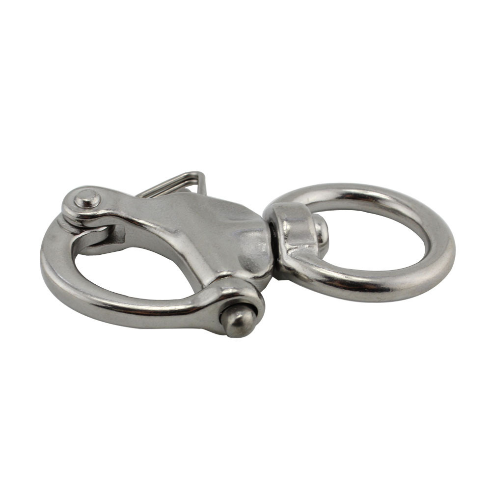 rigging  hardware 20x65mm snap shackle stainless steel 316 quick release swivel camera hook shackle for camera straps