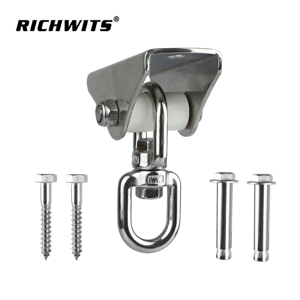 304 Stainless steel swing hanging hardware ceiling swivel hook kit for yoga, boxing, hammock