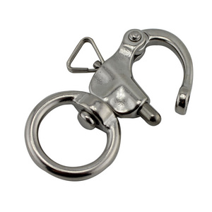 rigging  hardware 20x65mm snap shackle stainless steel 316 quick release swivel camera hook shackle for camera straps