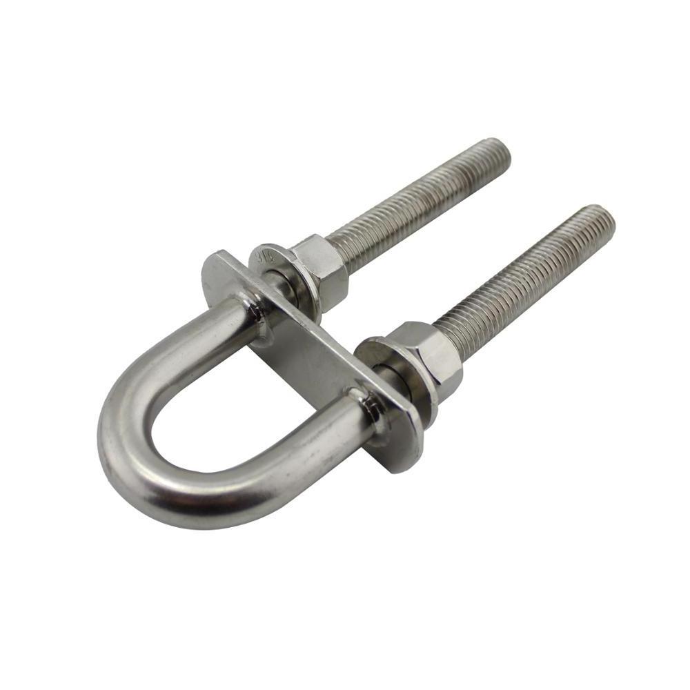 Rigging hardware Stainless steel U shape screw bolt with double plate