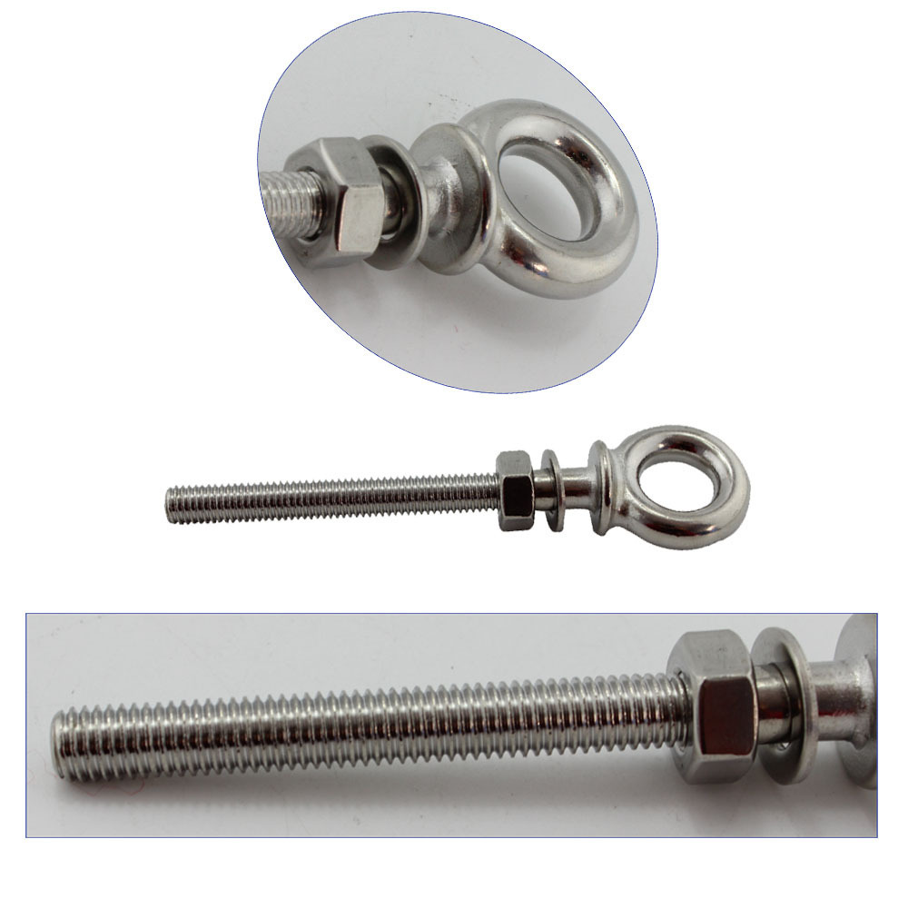 High Strength Lifting Eye bolts and nuts Stainless steel eye bolt and nut M6 M8 M10