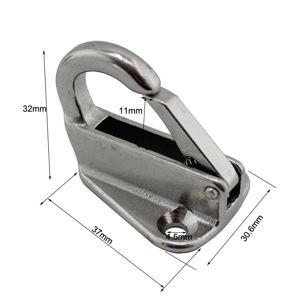 high quality boat hardware 316 stainless steel marine fender hook