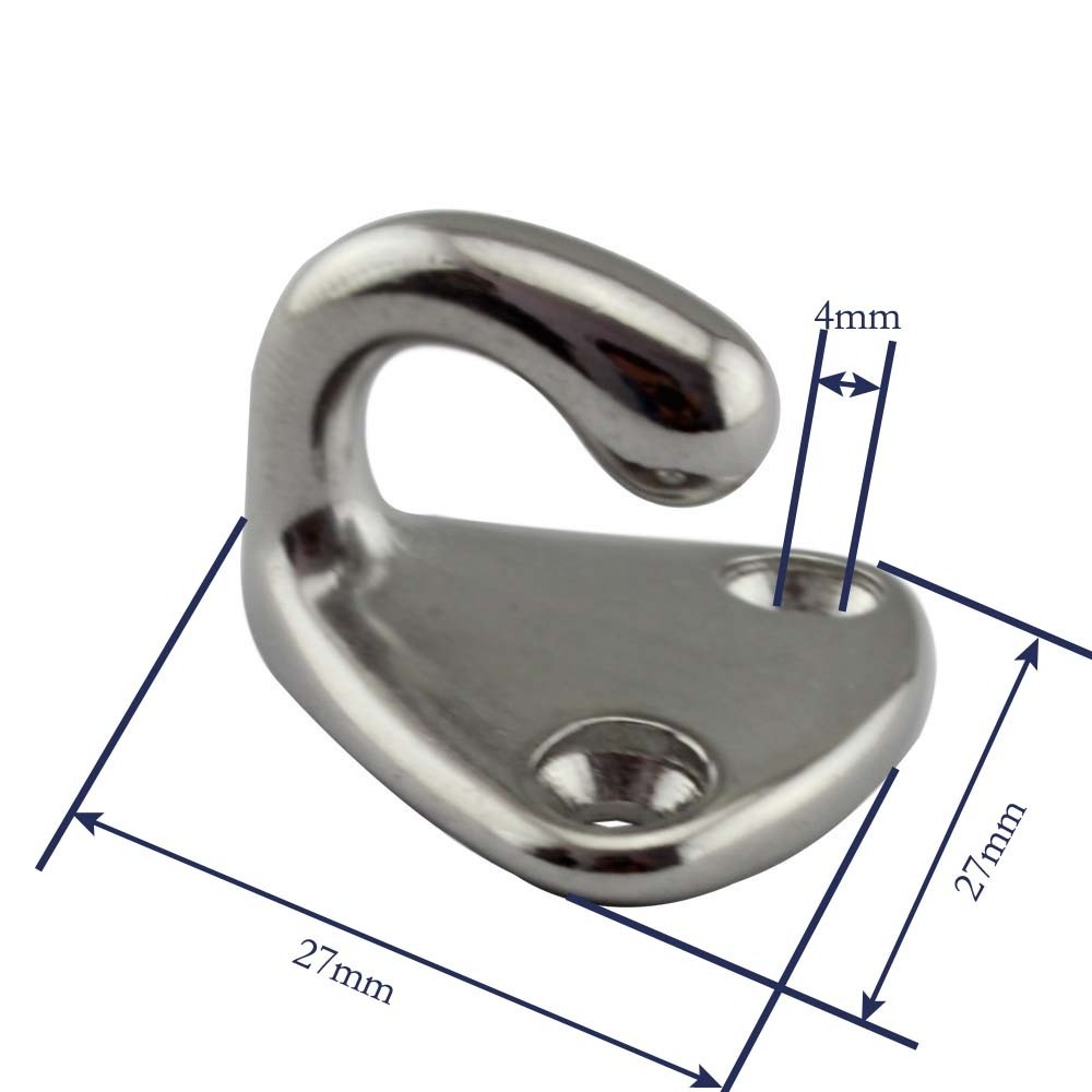 high quality boat hardware 316 stainless steel marine fender hook