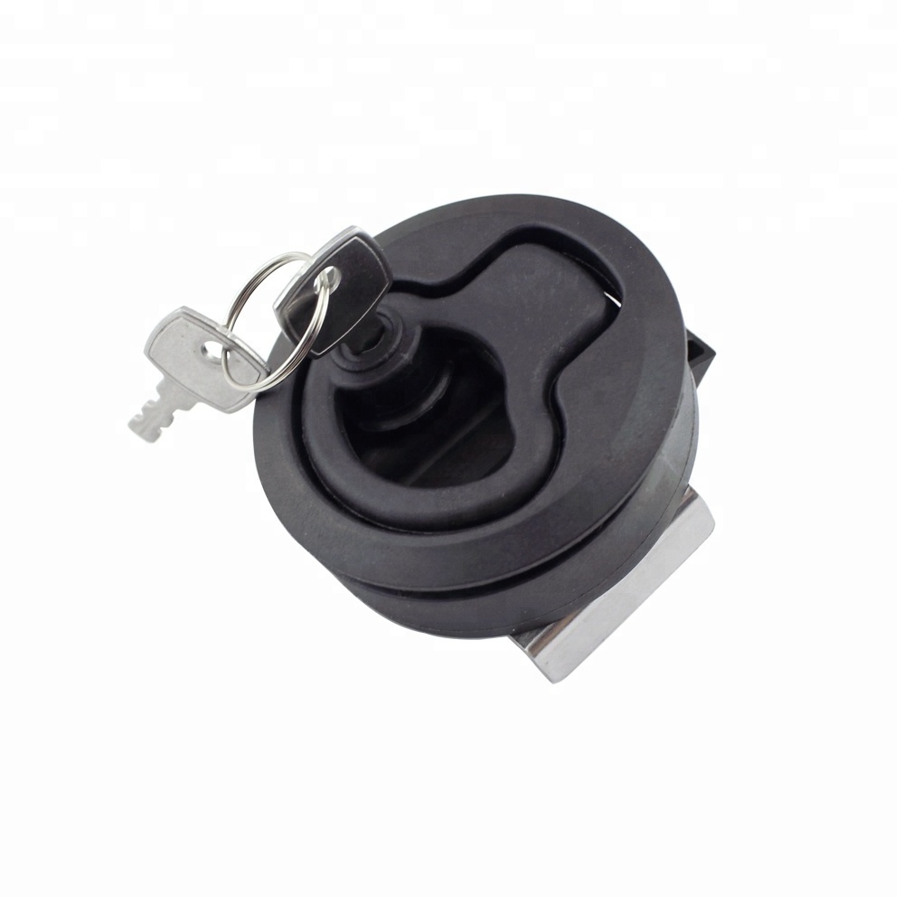 Flush Pull Hatch Latch Round Slam Latch for RV Boat Deck 2