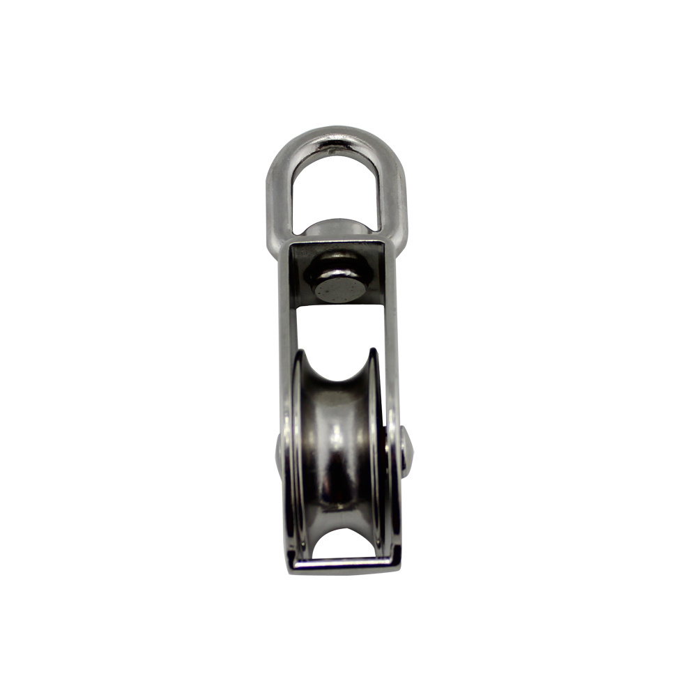 Rigging hardware tensioner pulley stainless steel swivel pulley single sheave pulley