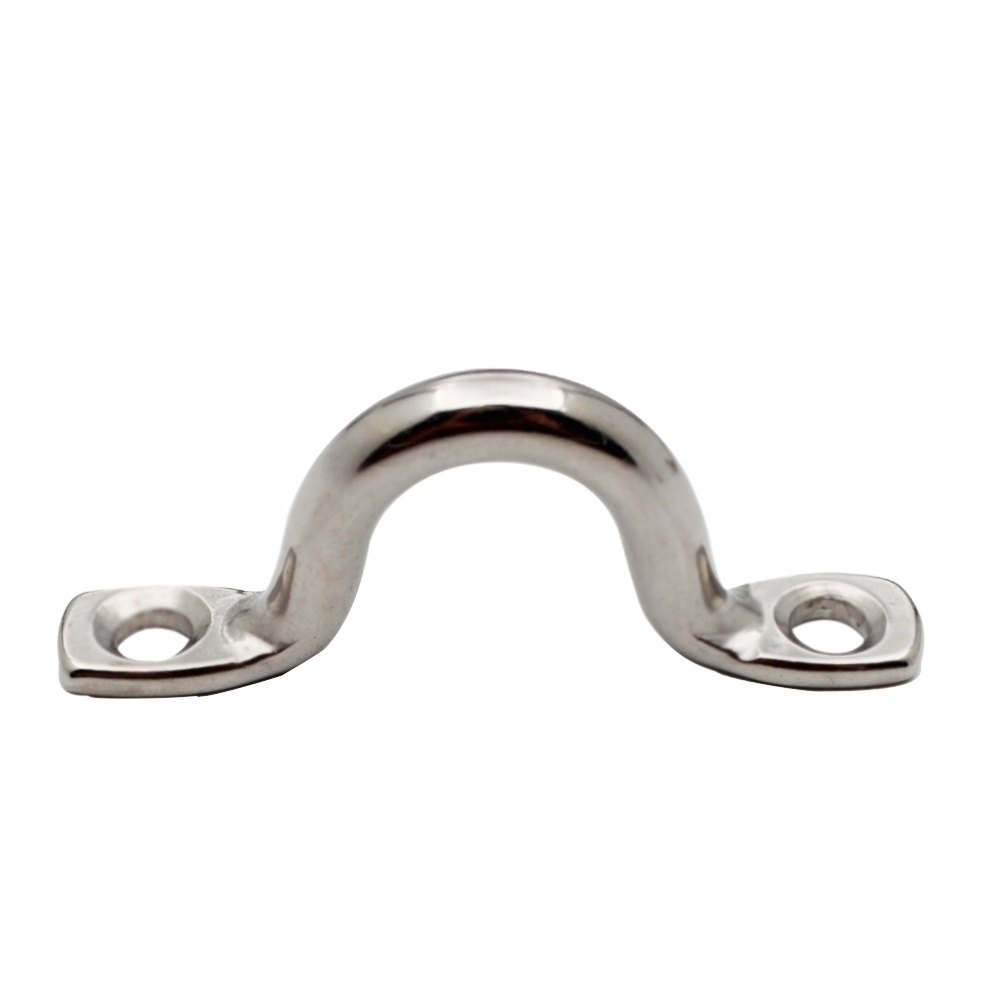 Heavy Duty Metal Pad Eyes Plate Snap Drop Ceiling Anchor Hooks SS316 wire eye strap