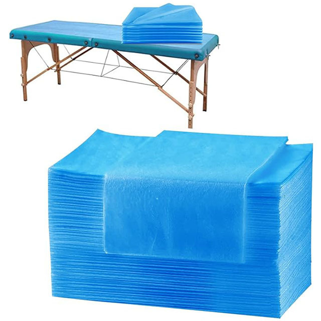 Disposable Bed Sheets 100PCS Massage Table Sheets Spa Bed Covers Oil-waterproof  Soft & Breathable Non-Woven Fabric