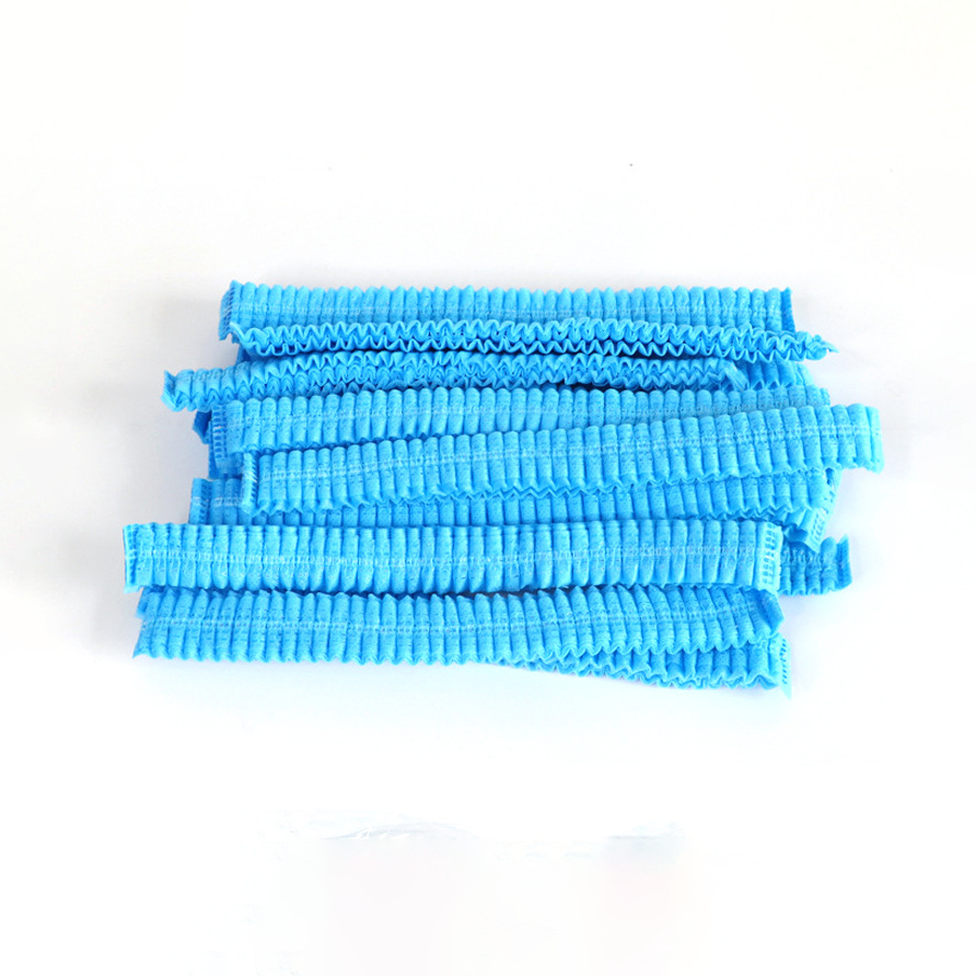 Non-Woven Double Elastic Surgical Head Hair Cover Nonwoven Disposable Hair Net Cap Clip Caps Elastic Doctor Nurse Bouffant Caps