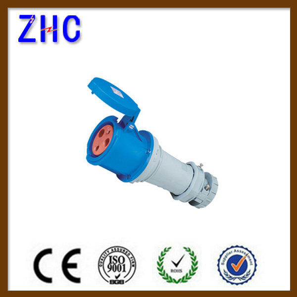 4 pin 5 pin 380 volt 125 amp IP67 waterproof industrial plug electric plug