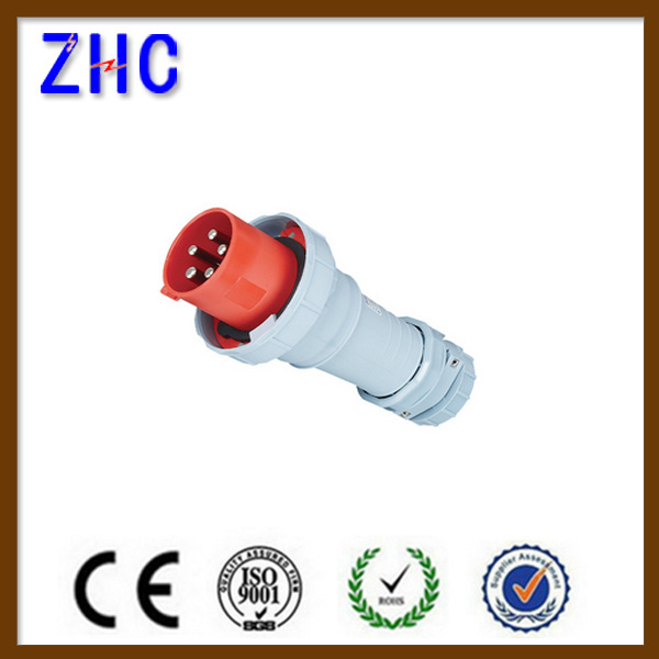 4 pin 5 pin 380 volt 125 amp IP67 waterproof industrial plug electric plug