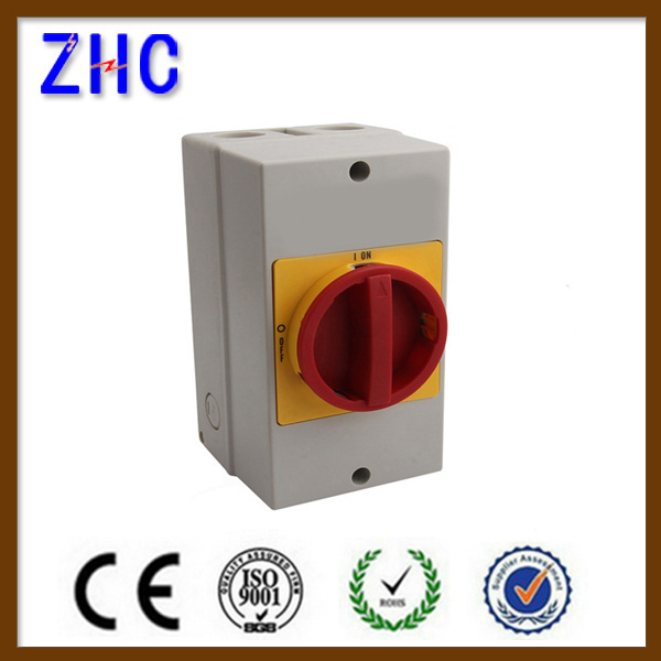 IP54 IP66 Weathrproof 50hz 7position 10position Ampere Changeover Selector Cam Rotary Switch Box