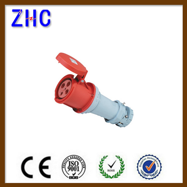 4 pin 5 pin 380 volt 125 amp IP67 waterproof industrial plug electric plug