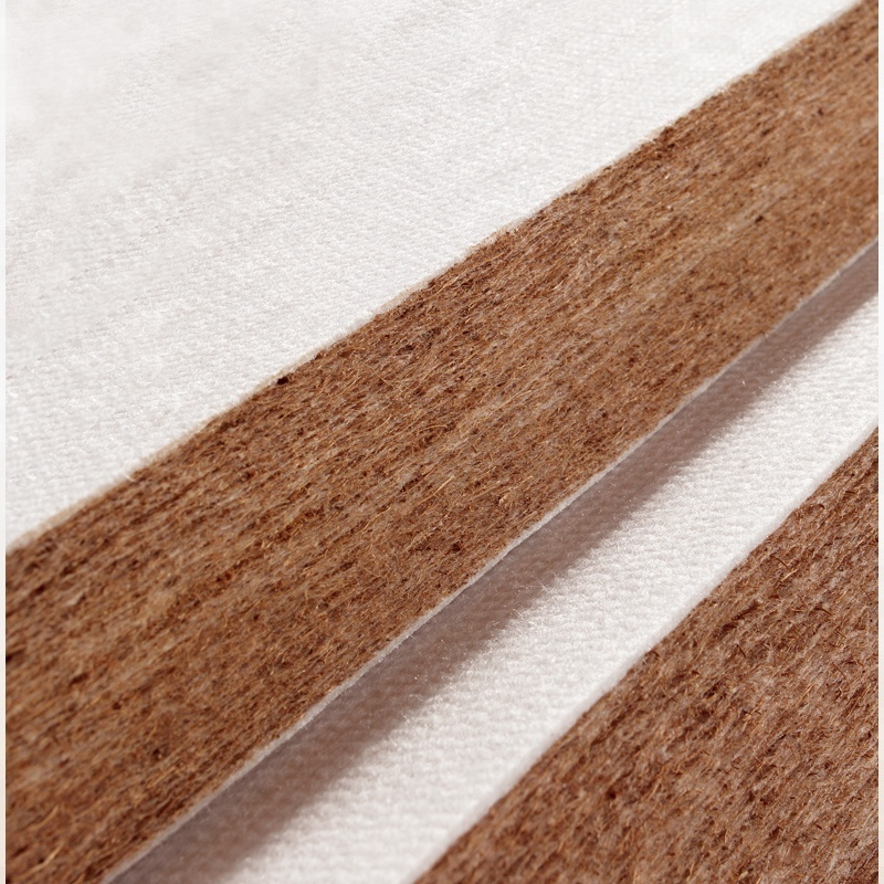 Customization cheap 5 star hotel modern eco-friendly healthy knitted fabric breathable firm coconut coir sheets the best choice