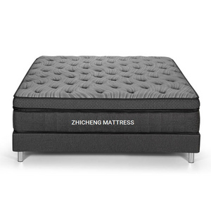 ODM/OEM Sleep Memory Foam Mattress with Cooling feeling single mattresses pillow top puff mattress rolling up in a box