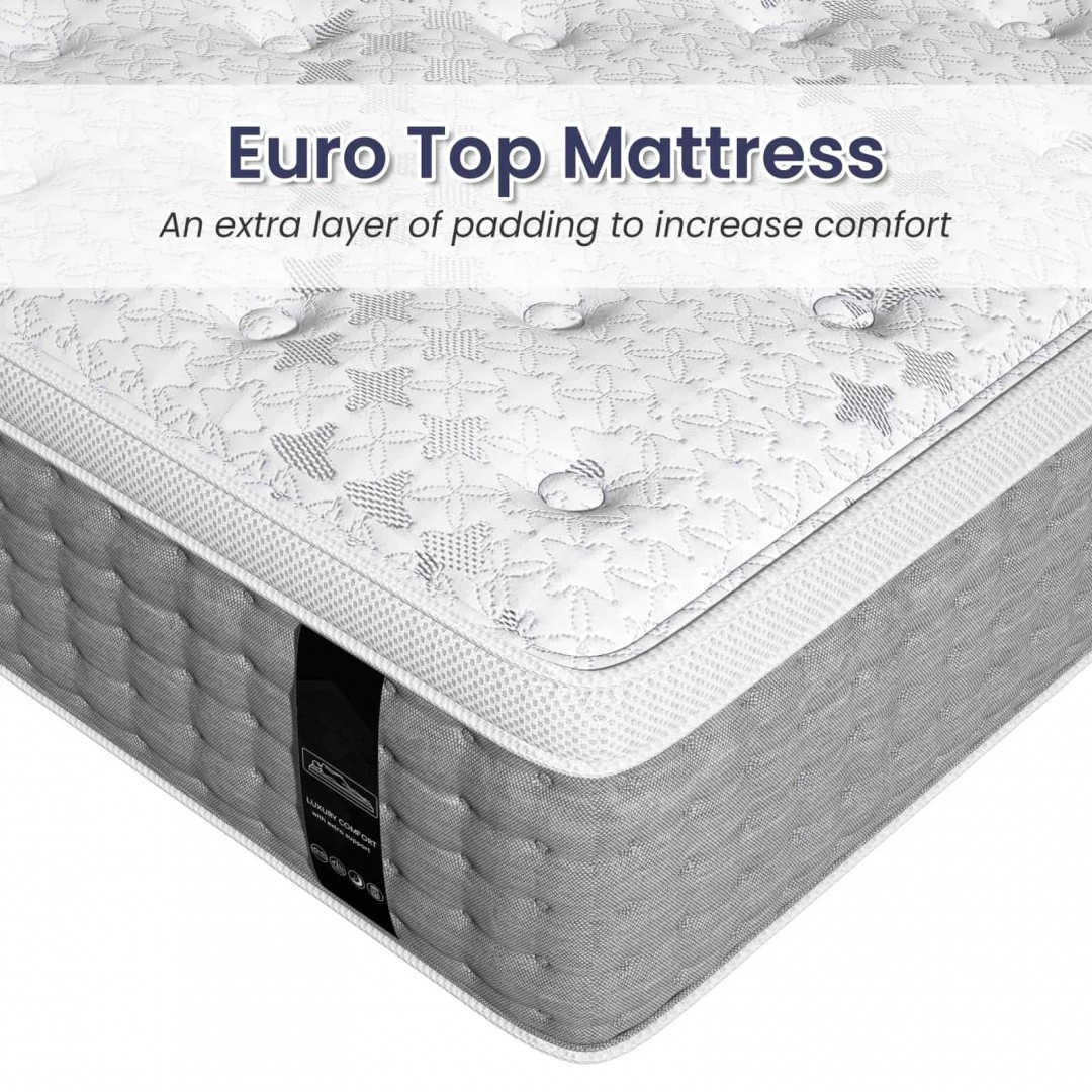 OEM ODM Euro Top Luxury Hybrid Pillow Top Sleeping Twin Bed Compressed Foldaway Pocket Spring Mattress In A Box