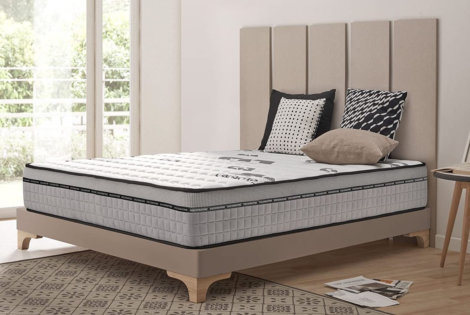 Mattress Twin Full Queen King Size With High Quality Knitted Fabric Gel Memory Foam Hybrid Mattress Roll Up In A Box