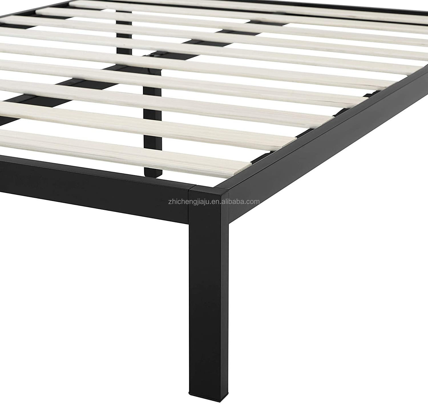 Free Sample Platform Cama Steel Iron Metal Bed/Single Queen Metal Bed Frame wholesale high quality cheap metal adult