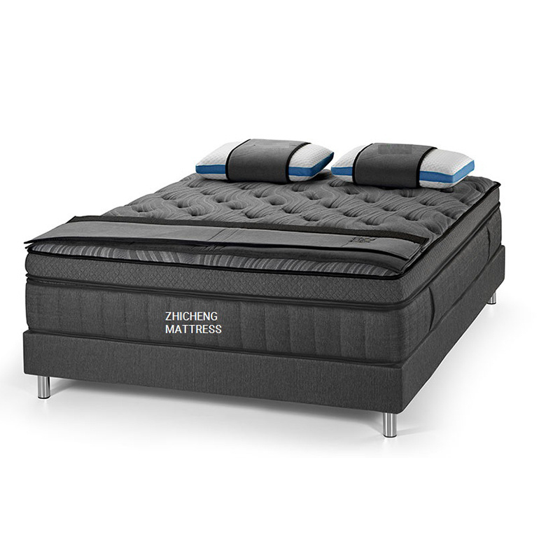 ODM/OEM Sleep Memory Foam Mattress with Cooling feeling single mattresses pillow top puff mattress rolling up in a box