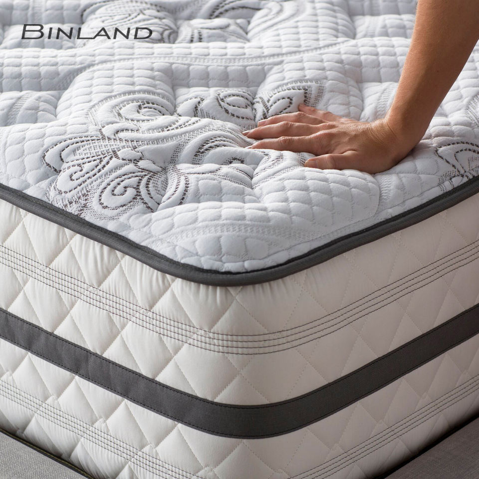 Foam Pocket Spring Hotel Bed Mattress in a Box Euro Top Factory Supply King Queen Full Size colchon de espuma