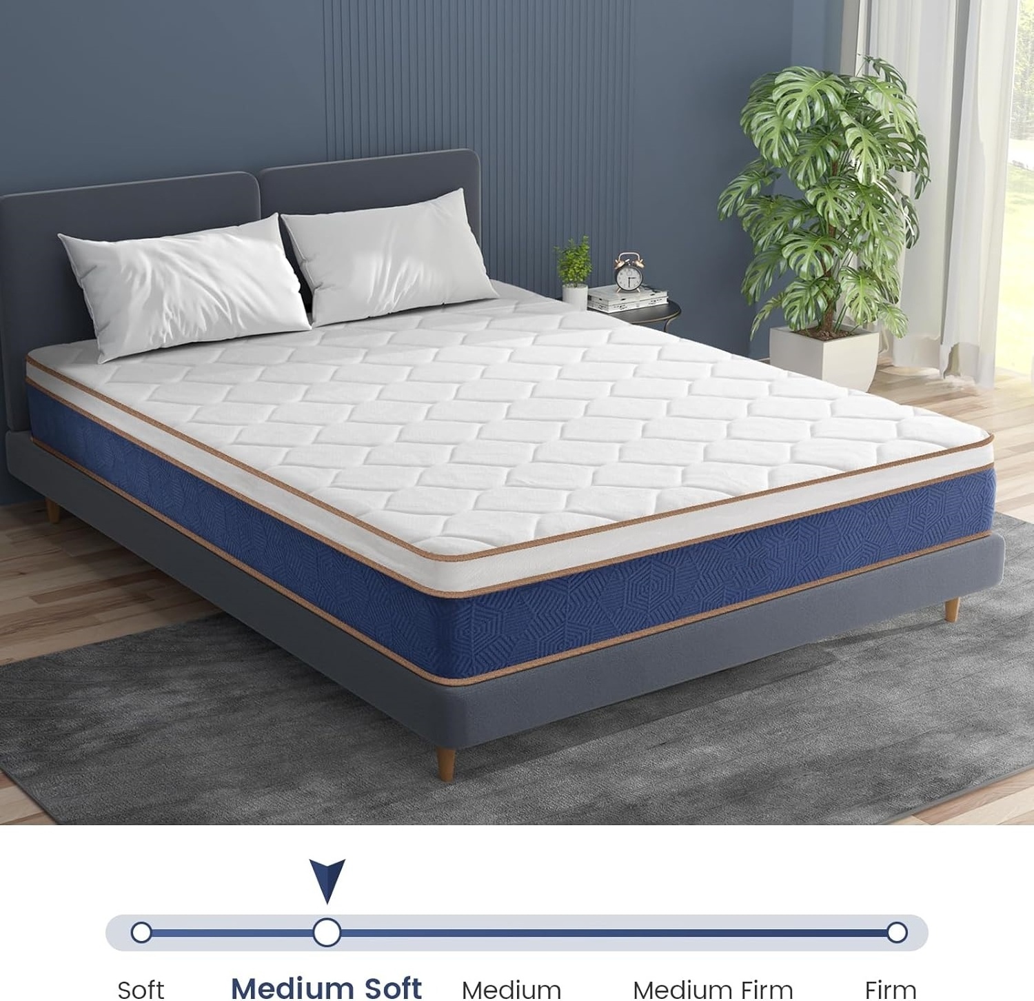 Sleep Soundly Luxuriously sumptuous mattresses using durable and natural elements FIRM Orthopedic Memory Foam Sprung Mattress