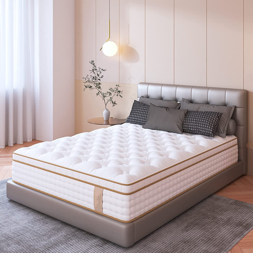 New bedroom furniture matelas dream sleep bed rolling  mattress 12 inch gel memory foam pocket spring polyurethane foam mattress